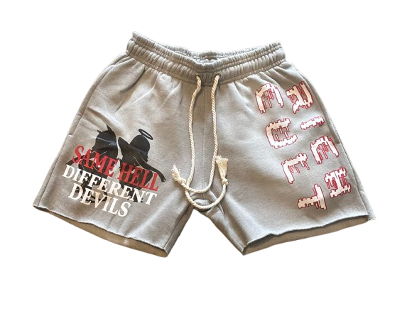 Acid Wash Shorts Coconut