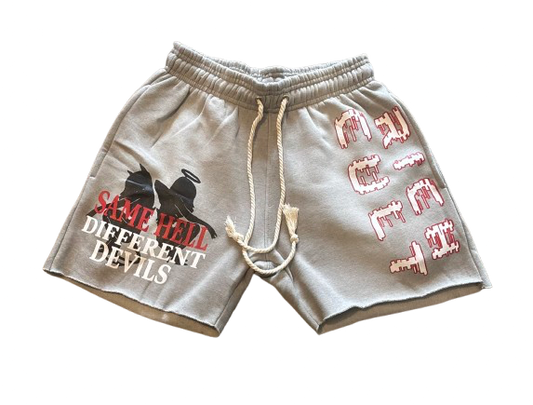 Acid Wash Shorts Coconut